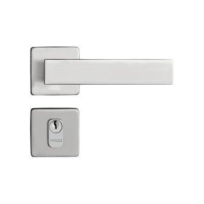 Fechadura Pado Externa Quadra Cromo Acetinado 40mm Casa JHS