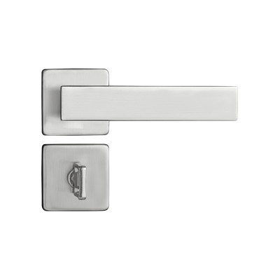 Fechadura Pado Banheiro Quadra Cromo Acetinado 40mm Casa JHS
