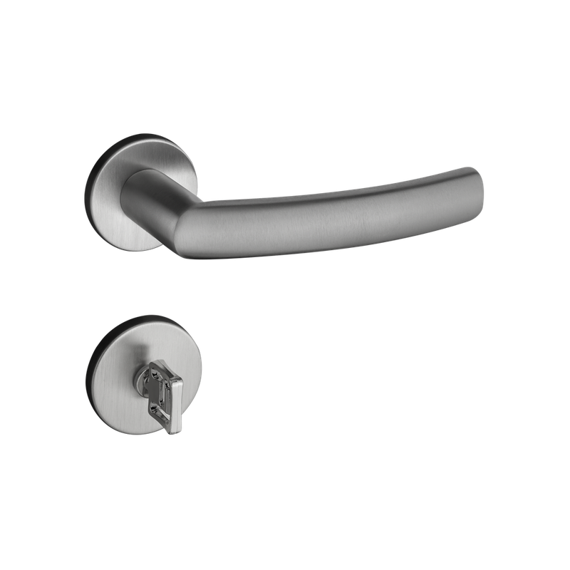 Fechadura Pado Banheiro Luma Inox Escovado 55mm Casa JHS