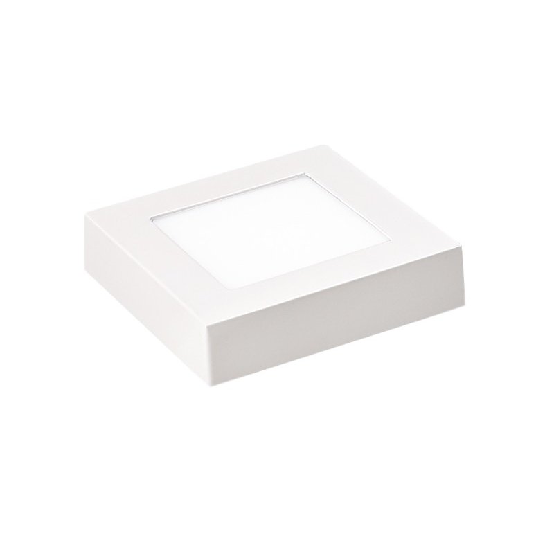 Painel de Led Blumenau Sobrepor Quadrado 6w de 3000K Luz Branco Quente - Bivolt CASA JHS