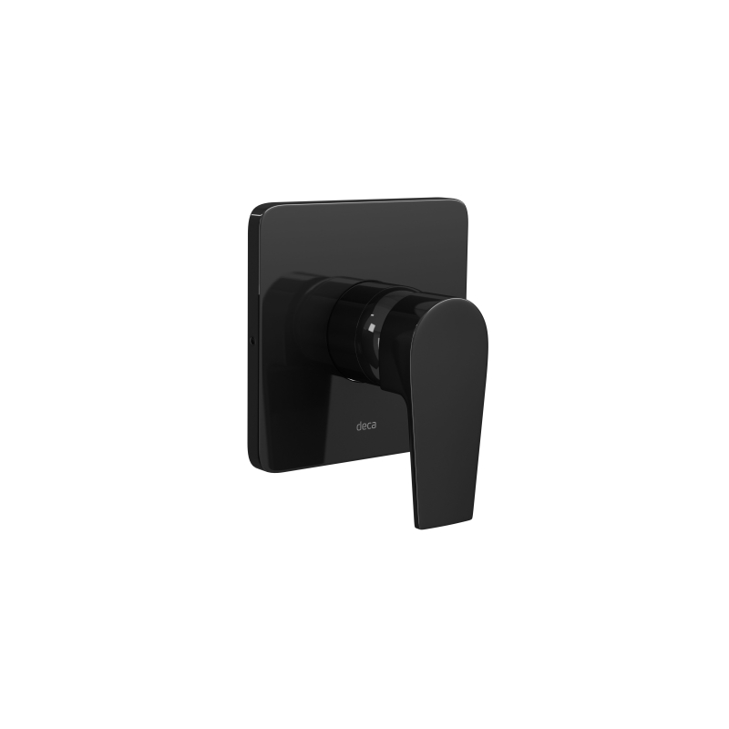 Acabamento Monocomando Deca Level para Chuveiro Alta e Baixa Pressão Black Noir Casa JHS