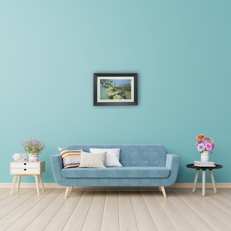 Quadro para Decoração Pescadores 46x62cm- CASA JHS