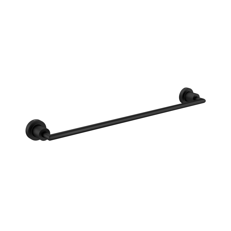 Porta Toalha Deca Barra 50cm Slim Black Matte Casa JHS