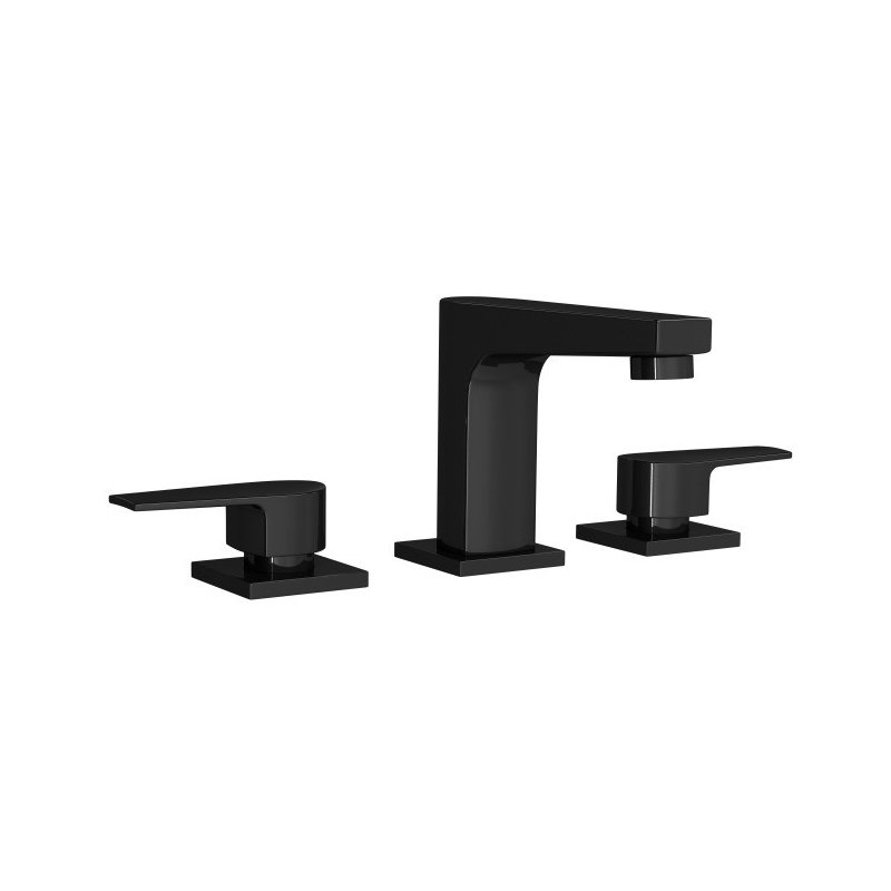 Misturador Deca de Mesa Bica Baixa Para Lavatório Level Black Noir Casa JHS
