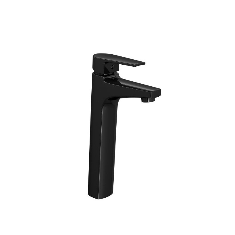 Misturador Monocomando Deca Lavatório Bica Alta Level Black Noir Casa JHS