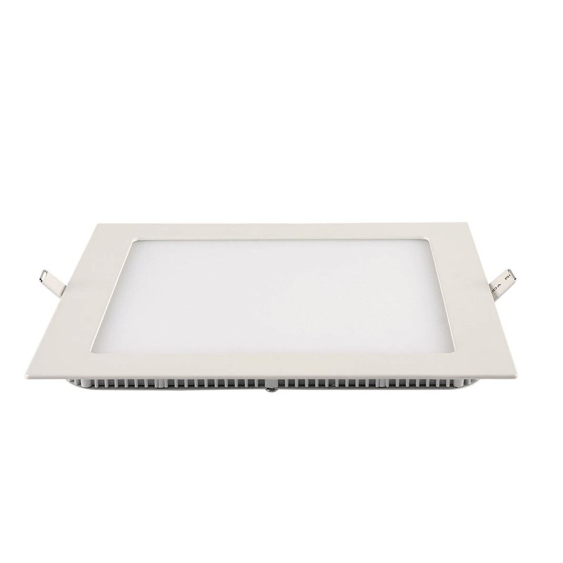 Painel de Led Blumenau Embutir Quadrado 18w de 3000K Luz Branco Quente - Bivolt CASA JHS