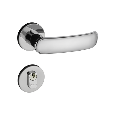 Fechadura Pado Externa Madrid Cromado 40mm Casa JHS