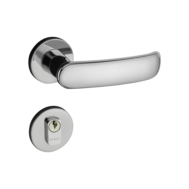 Fechadura Pado Externa Madrid Cromado 40mm Casa JHS