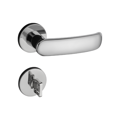 Fechadura Pado Banheiro Madrid Cromado 40mm Casa JHS