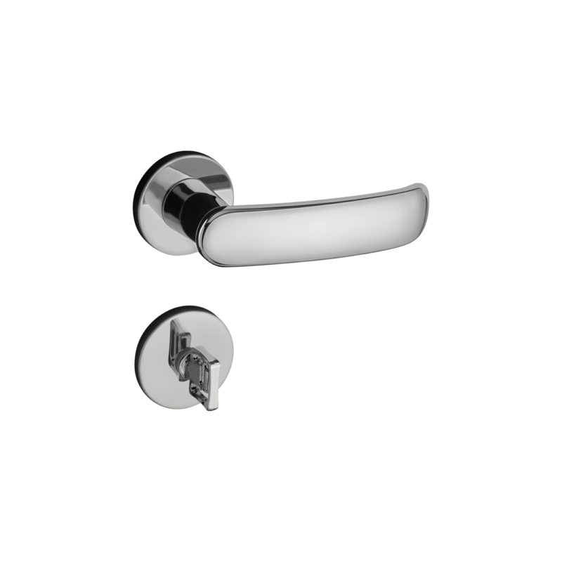 Fechadura Pado Banheiro Madrid Cromado 40mm Casa JHS