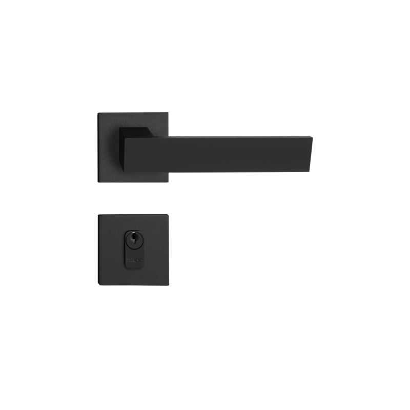 Fechadura Pado Externa Beethoven Preto Textura 55mm Casa JHS