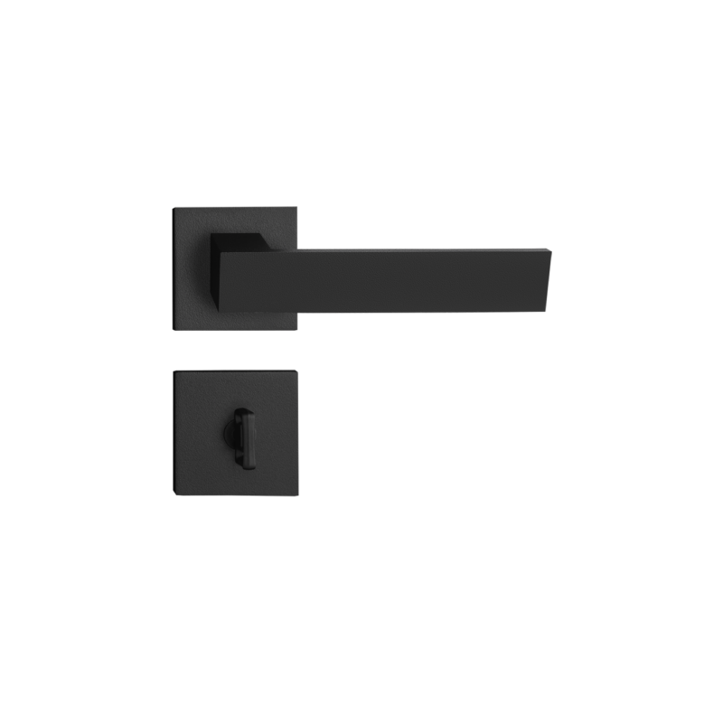 Fechadura Pado Banheiro Beethoven Preto Textura 55mm Casa JHS