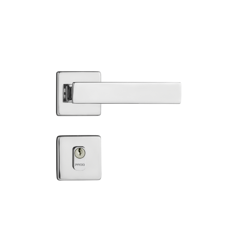 Fechadura Pado Externa Quadra Cromado 40mm Casa JHS