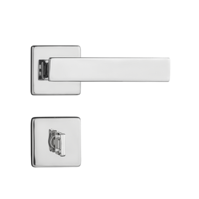 Fechadura Pado Banheiro Quadra Cromado 40mm Casa JHS