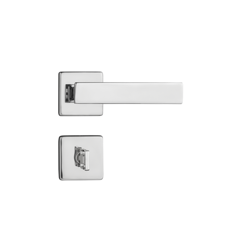 Fechadura Pado Banheiro Quadra Cromado 40mm Casa JHS
