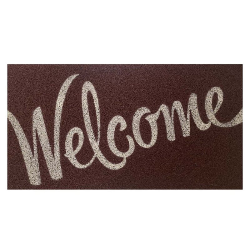 capacho kapazi vinil super print welcome 40cm x 75cm casa jhs