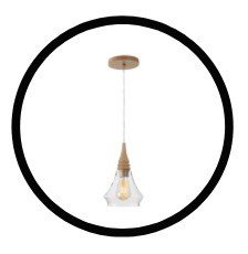 pendente madelustre flow piramidal vidro pequeno para 1 lampada 127220v
