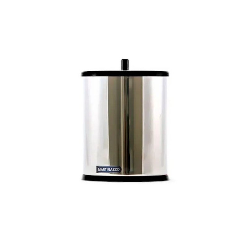 lixeira martinazzo inox com tampa simples preta casa jhs