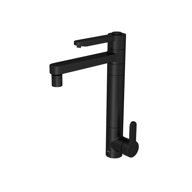 misturador monocomando deca de mesa com filtro para cozinha twin click black matte casa jhs