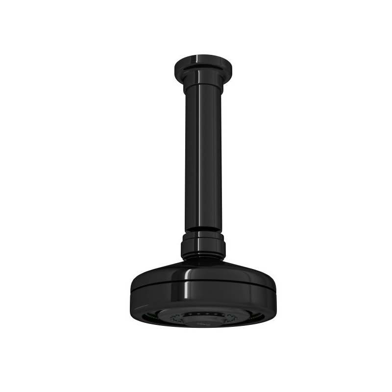 chuveiro deca com tubo de teto acqua plus black noir casa jhs