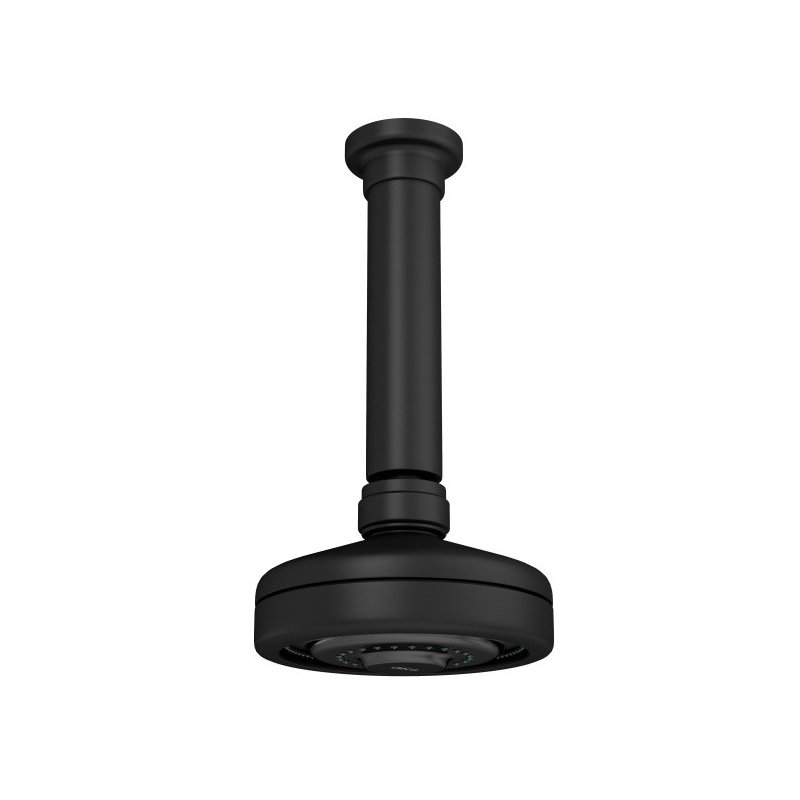 chuveiro deca com tubo de teto acqua plus black matte casa jhs
