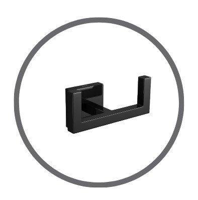cabide duplo deca clean black noir descricao casa jhs