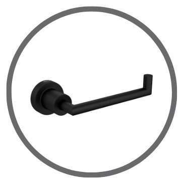 papeleira deca slim black matte descricao casa jhs