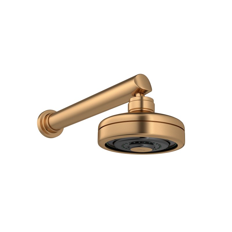 chuveiro com tubo de parede deca acqua plus gold matte casa jhs