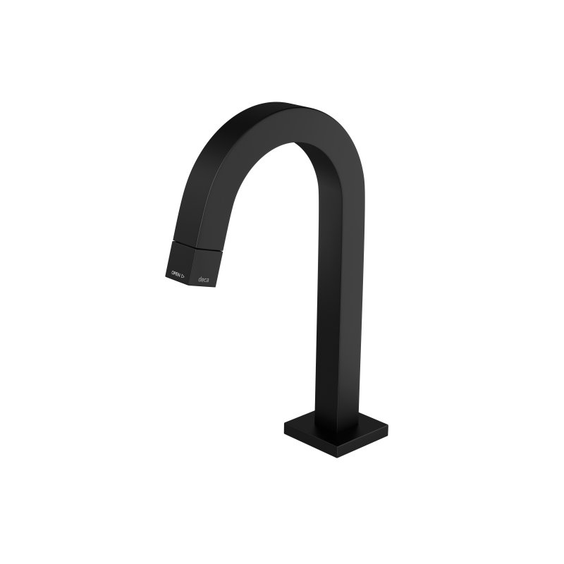 torneira de mesa bica deca baixa para lavatorio tube black matte 1197 bl tub mt casa jhs