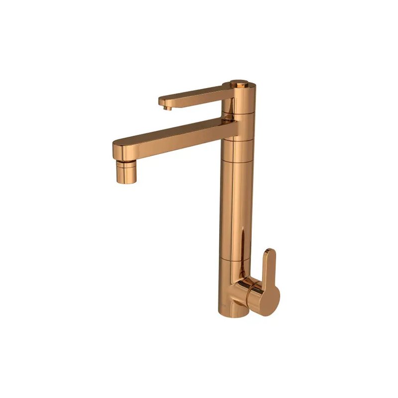 misturador monocomando de mesa com filtro para cozinha twin click red gold 2240 gl click rd casa jhs