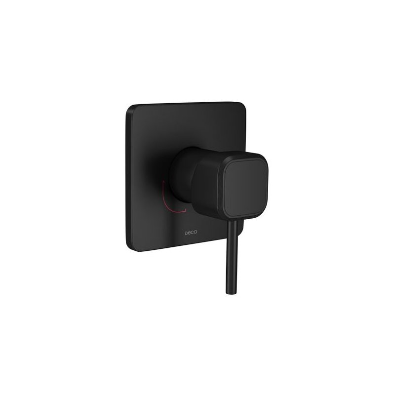acabamento monocomando para chuveiro quadrado black matte you