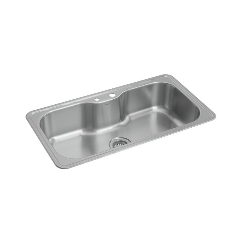 cuba de cozinha facile deca inox retangular com deck e acessorios 80x40cm deca