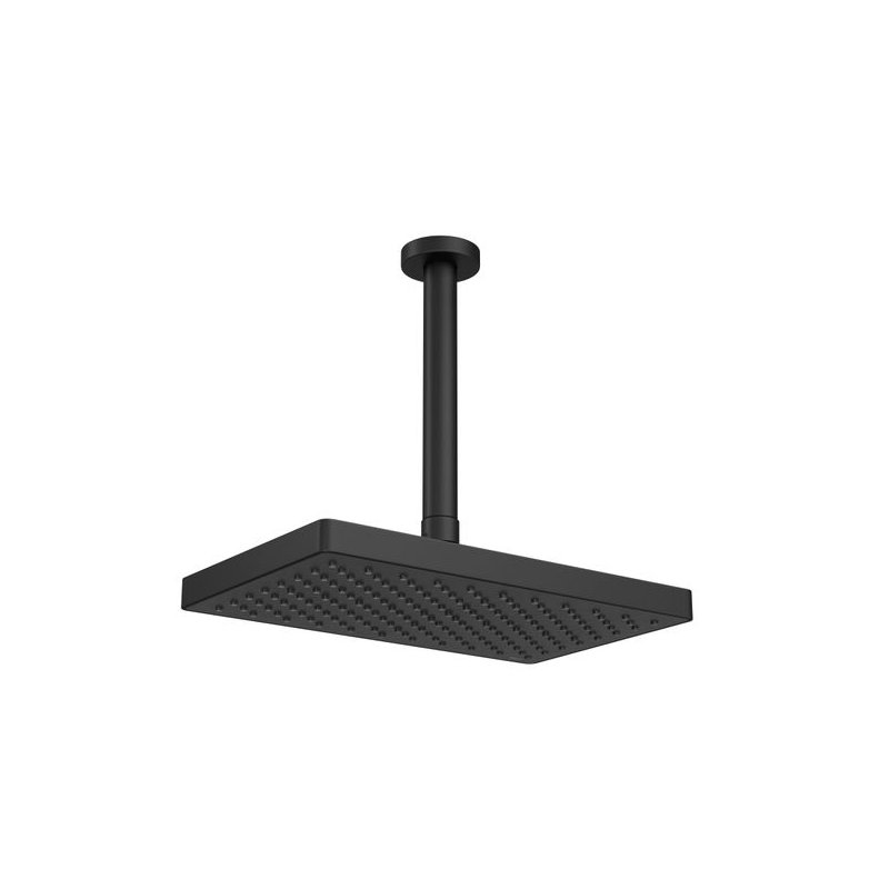 chuveiro retangular deca de teto flex max black matte deca