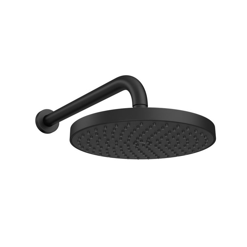 chuveiro redondo deca de parede flex max black matte