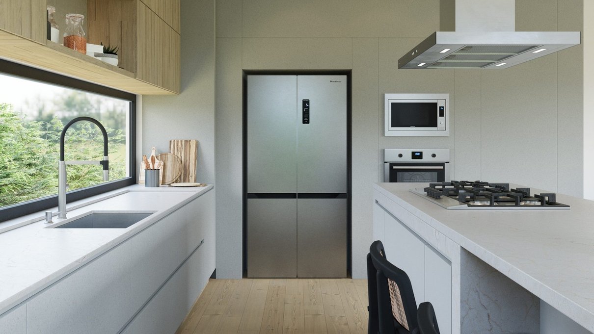 refrigerador debacco four door 600l ambientado