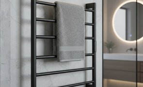 toalheiro termico black matte casa jhs
