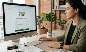 arquiteto se cadastrando no clube jhs para ganhar beneficios casa jhs